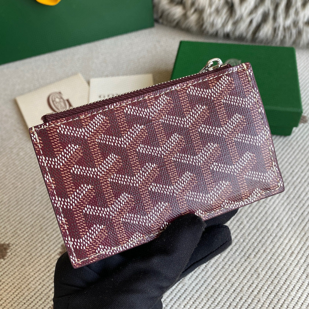 Wallets- Goya Bourbon Card Holder Elegant Everyday Leather Wallet
