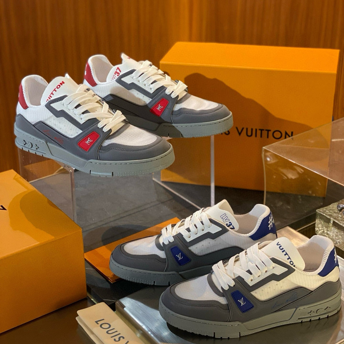Louis Vuitton Shoes- Louis Vuitton Lou Trainers Premium Designer Casual Shoes