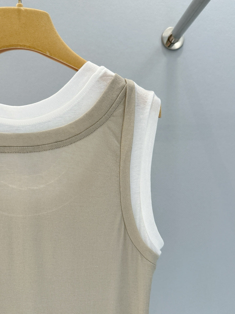 Tops- Miu M Tank Top Premium Designer Casual Top