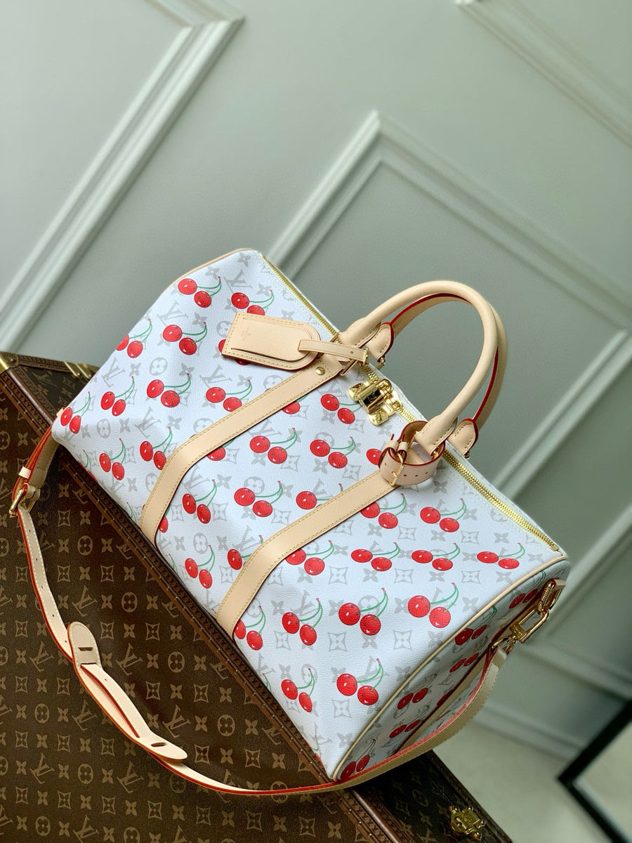 Louis Vuitton Bags- Louis Vuitton Lou x Murakami Keepall 45 Bag Premium Designer Shoulder Bag