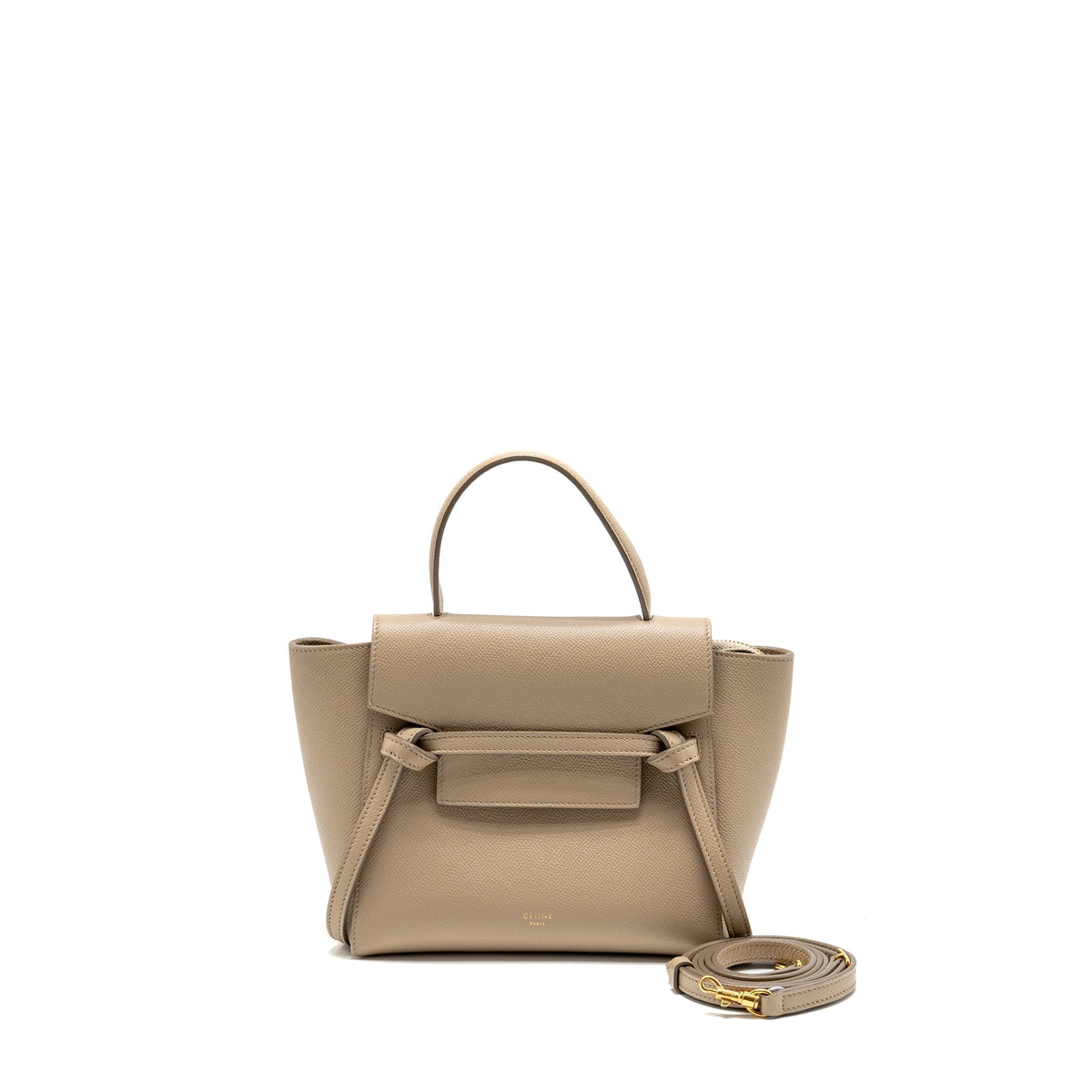 Celine Bags? Celine Nano Belt Bag Calfskin Light Beige GHW Elegant Everyday Designer Handbag
