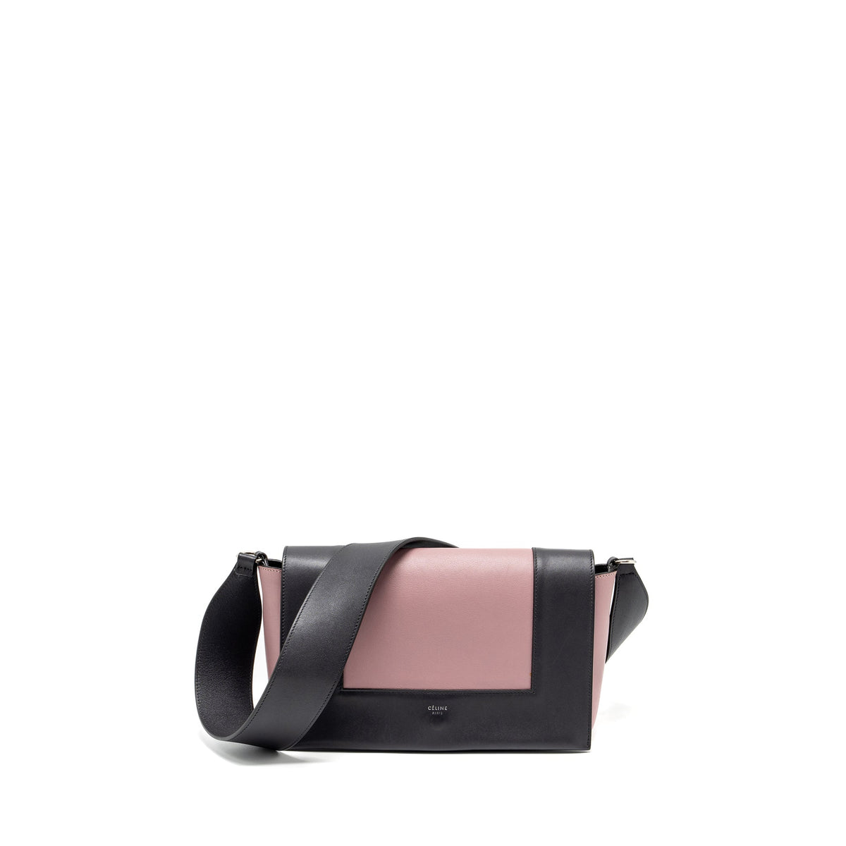 Celine Bags? Celine Frame Bag Calfskin Pink Grey SHW Luxury Designer Leather Handbag