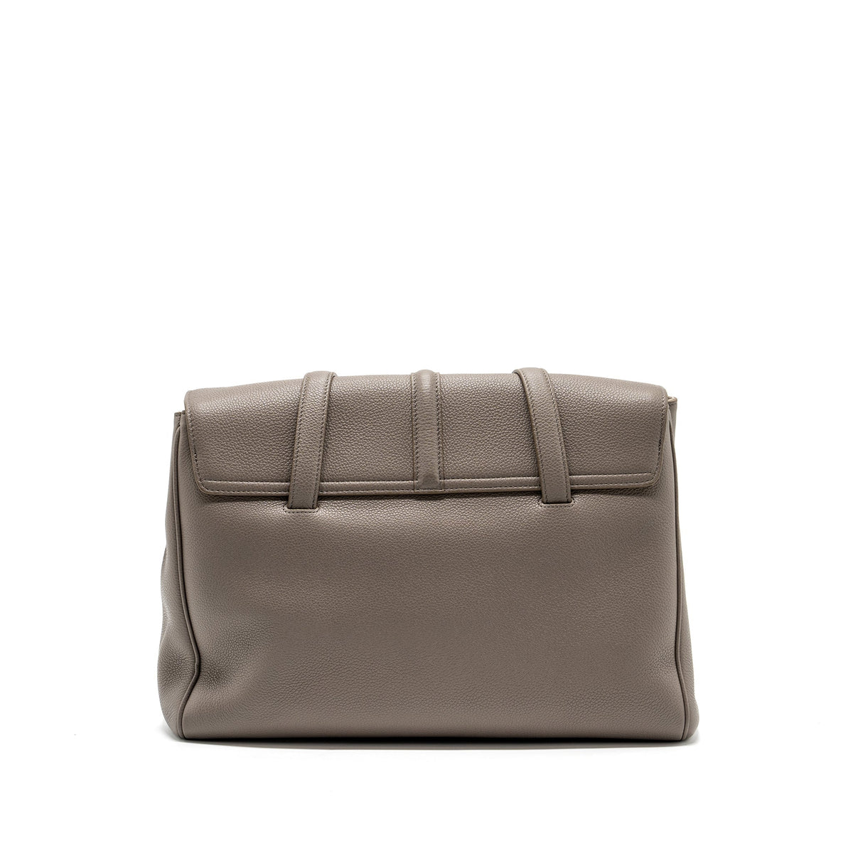 Celine Bags? Celine Medium Soft 16 Bag Grained Calfskin Grey GHW Elegant Everyday Designer Handbag