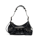 Balenciaga women's handbag Black luxury designer leather