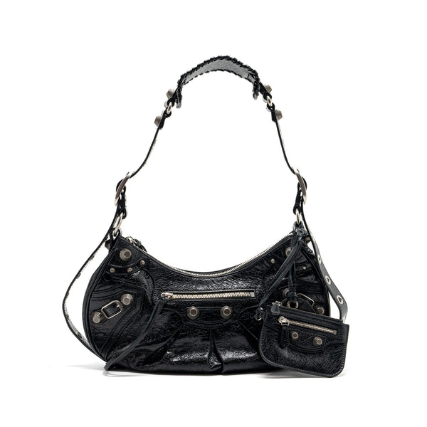 Balenciaga women's handbag Black luxury designer leather