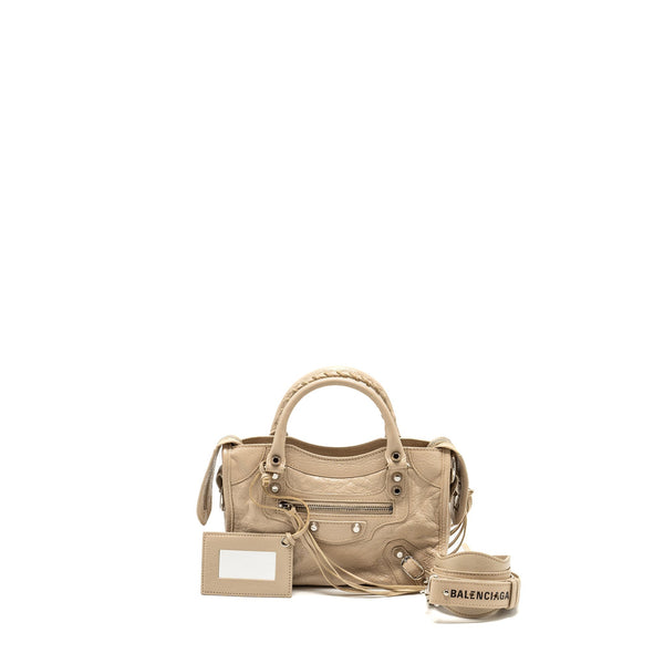 Balenciaga women's handbag Beige luxury designer calf