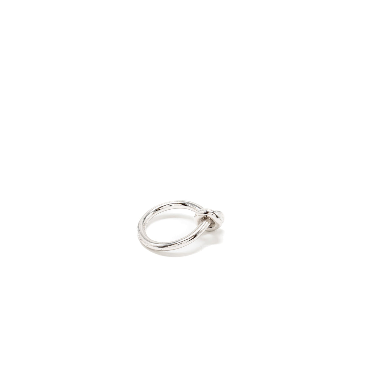Celine Jewellery? Celine Size 52 Knot Ring Brass Rhodium Silver Tone Luxury Designer Statement Jewellery