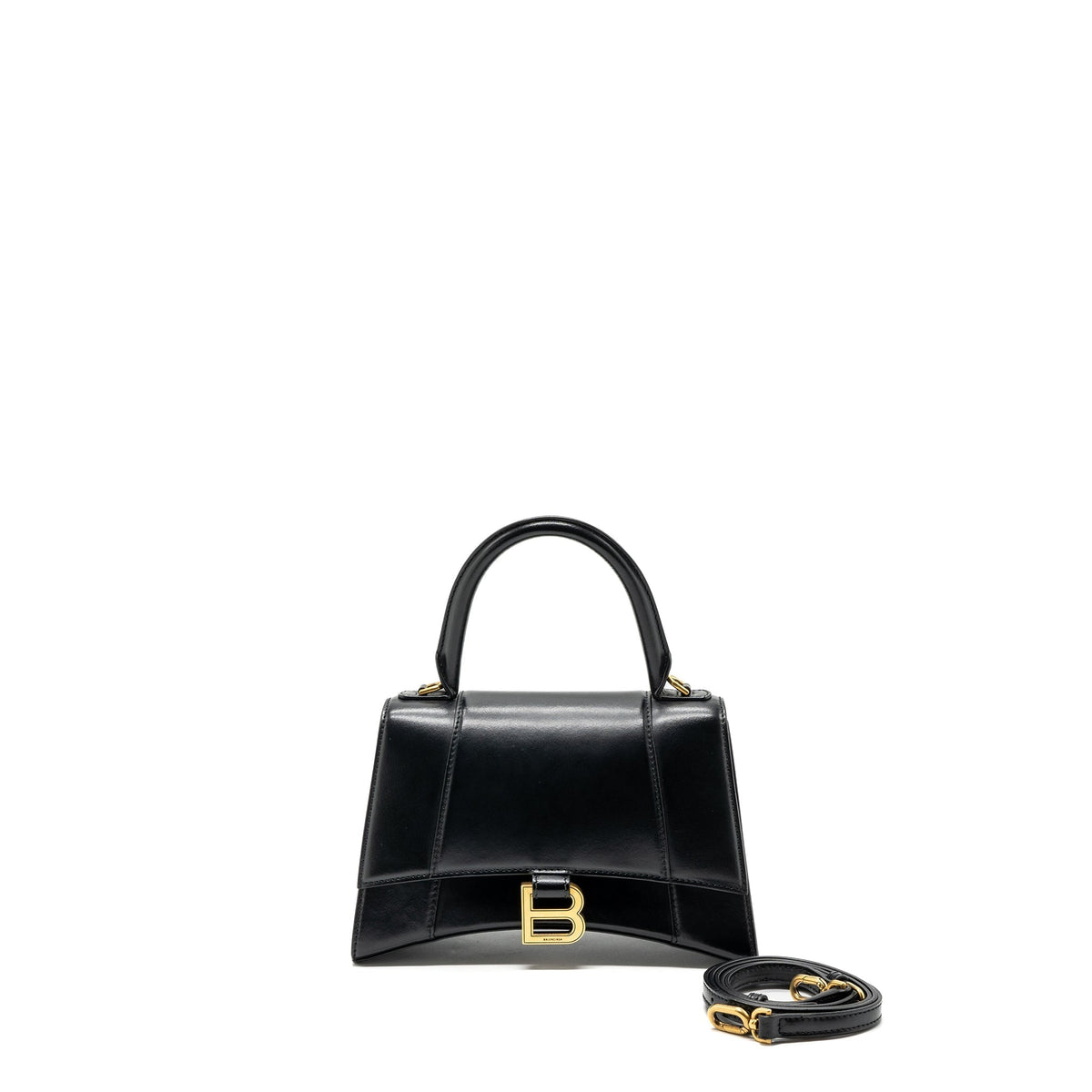 Balenciaga women's handbag Black luxury designer calf