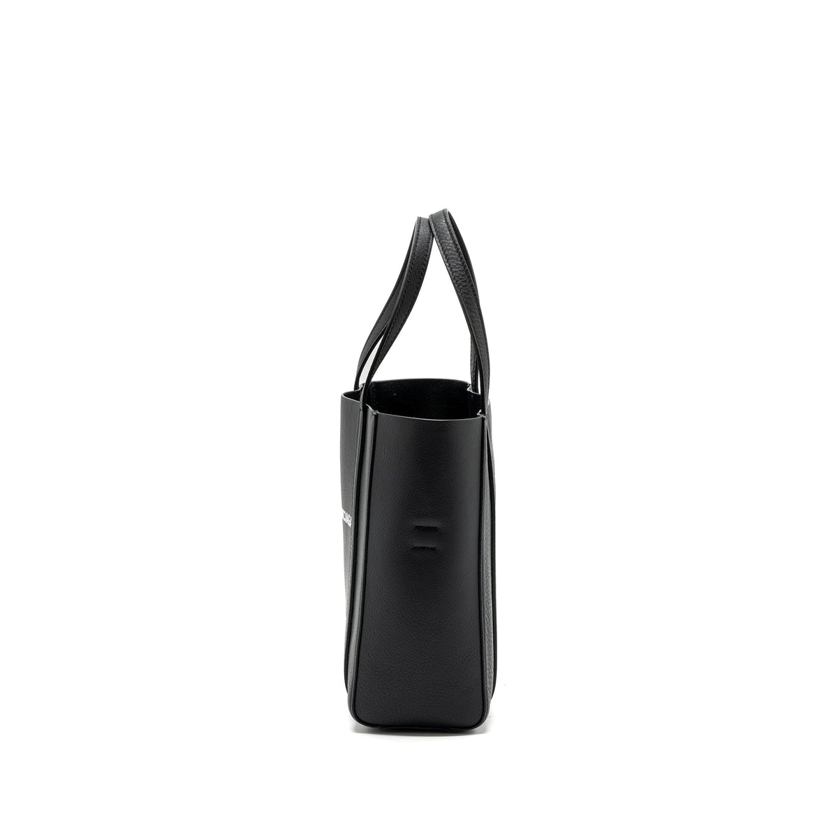 Side view of Balenciaga handbag Black premium designer bag
