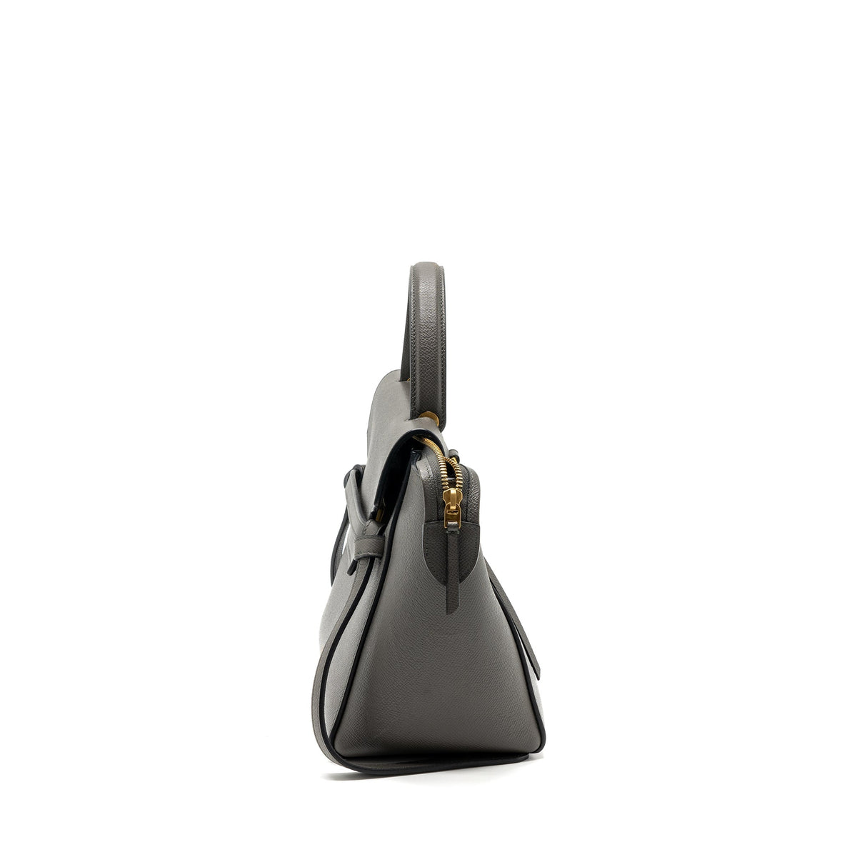Celine Bags? Celine micro belt bag calfskin grey GHW Elegant Everyday Designer Handbag