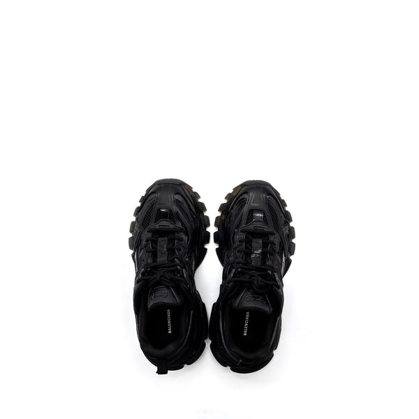 Side view of Balenciaga shoe Black premium designer bag