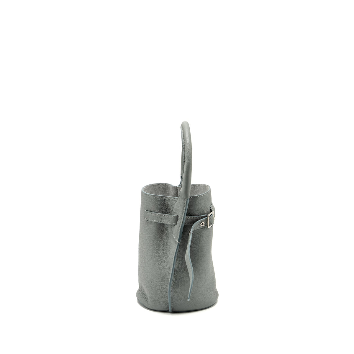 Celine Bags? Celine Nano Bucket Big Bag Grained Calfskin Storm SHW Elegant Everyday Designer Handbag