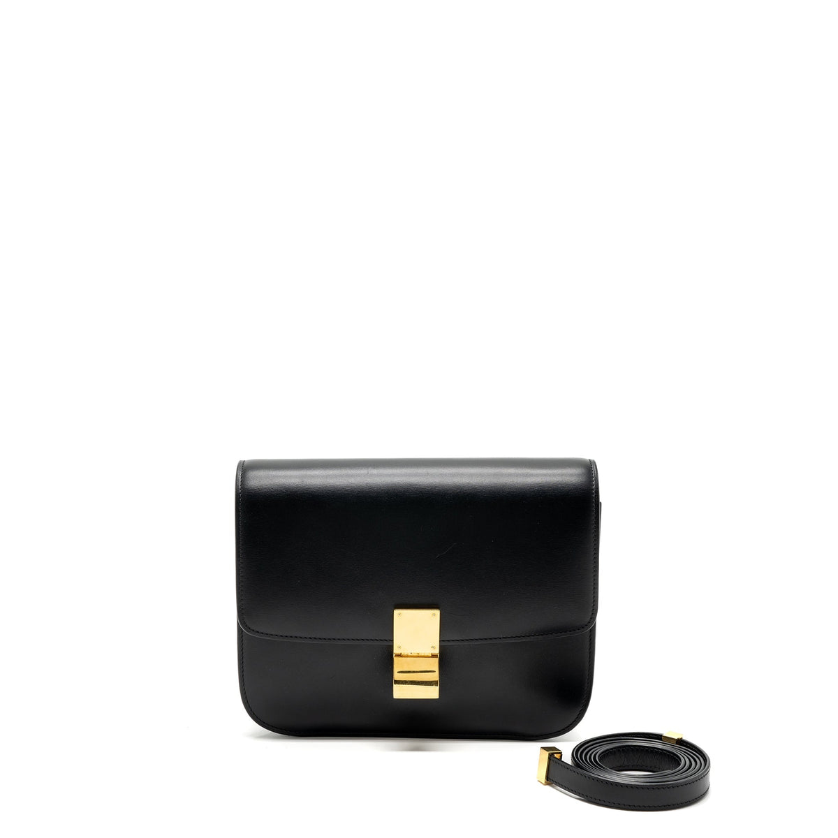 Celine Bags? Celine medium classic box bag calfskin black GHW Luxury Designer Leather Handbag