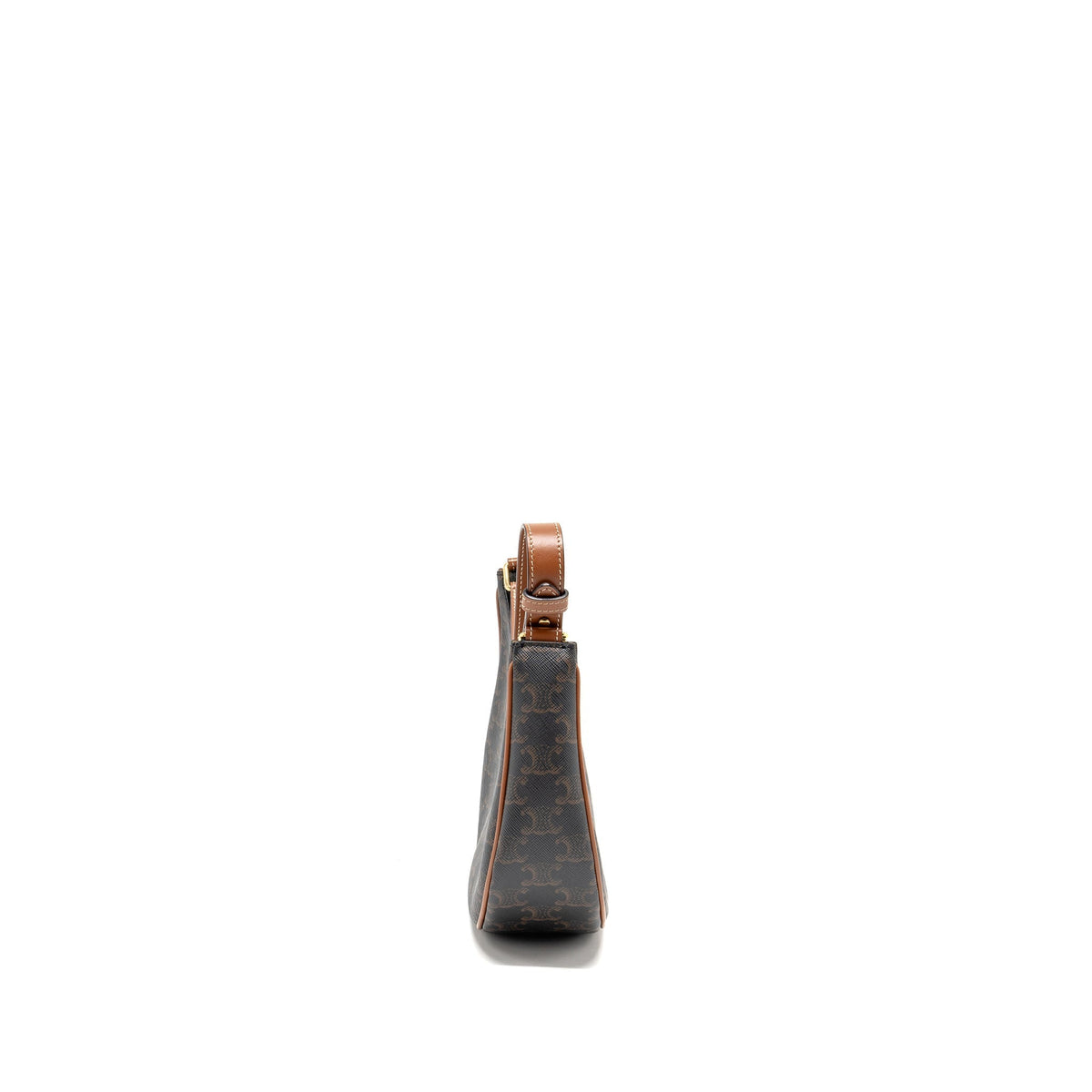 Celine Bags? Celine Ava Bag Triomphe canvas Calfskin tan GHW Luxury Designer Leather Handbag