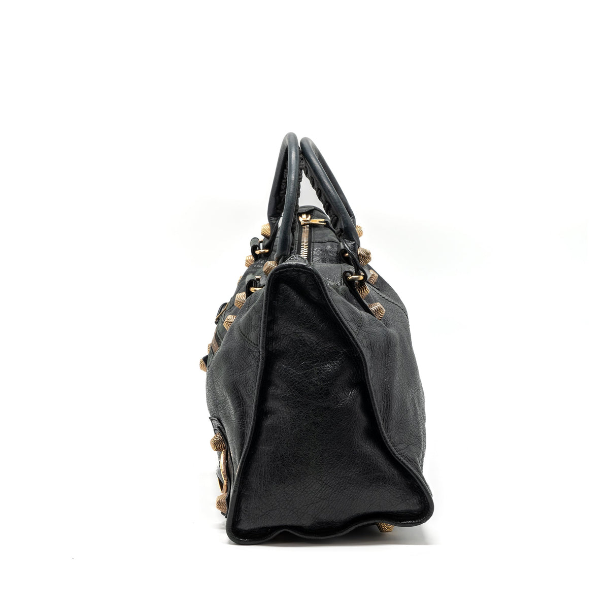 Balenciaga designer handbag leather closeup detail