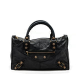 Balenciaga women's handbag Black luxury designer leather