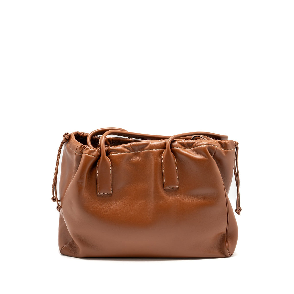 Celine Bags? Celine Large Cabas Drawstring Cuirass Triomphe Smooth Calfskin Tan Elegant Everyday Designer Handbag