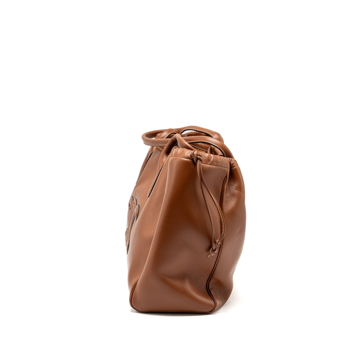 Celine Bags? Celine Large Cabas Drawstring Cuirass Triomphe Smooth Calfskin Tan Elegant Everyday Designer Handbag
