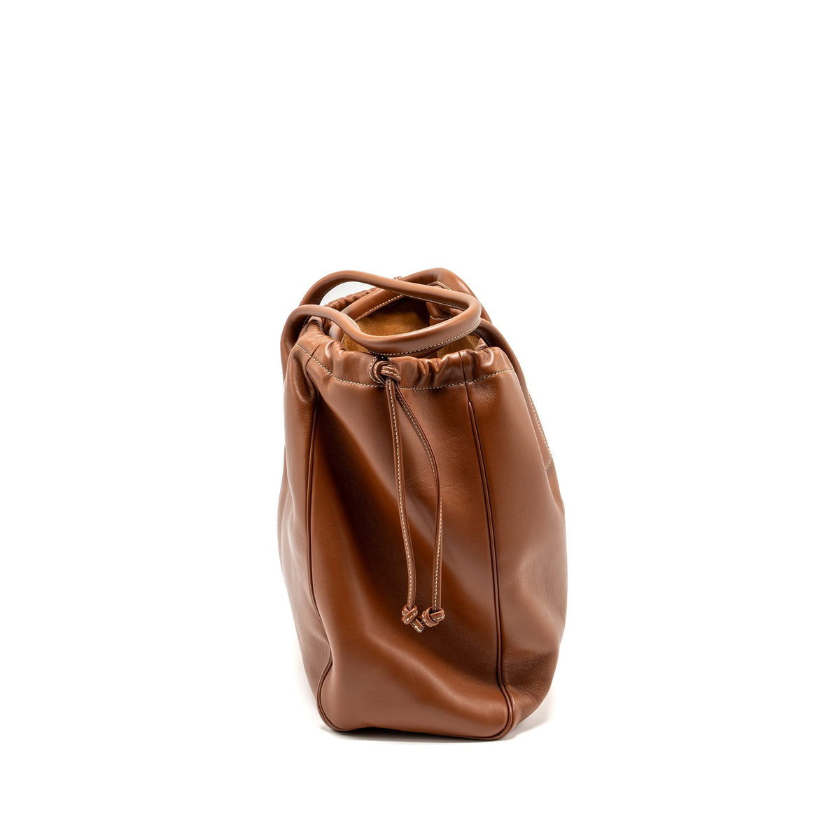 Celine Bags? Celine Large Cabas Drawstring Cuirass Triomphe Smooth Calfskin Tan Elegant Everyday Designer Handbag