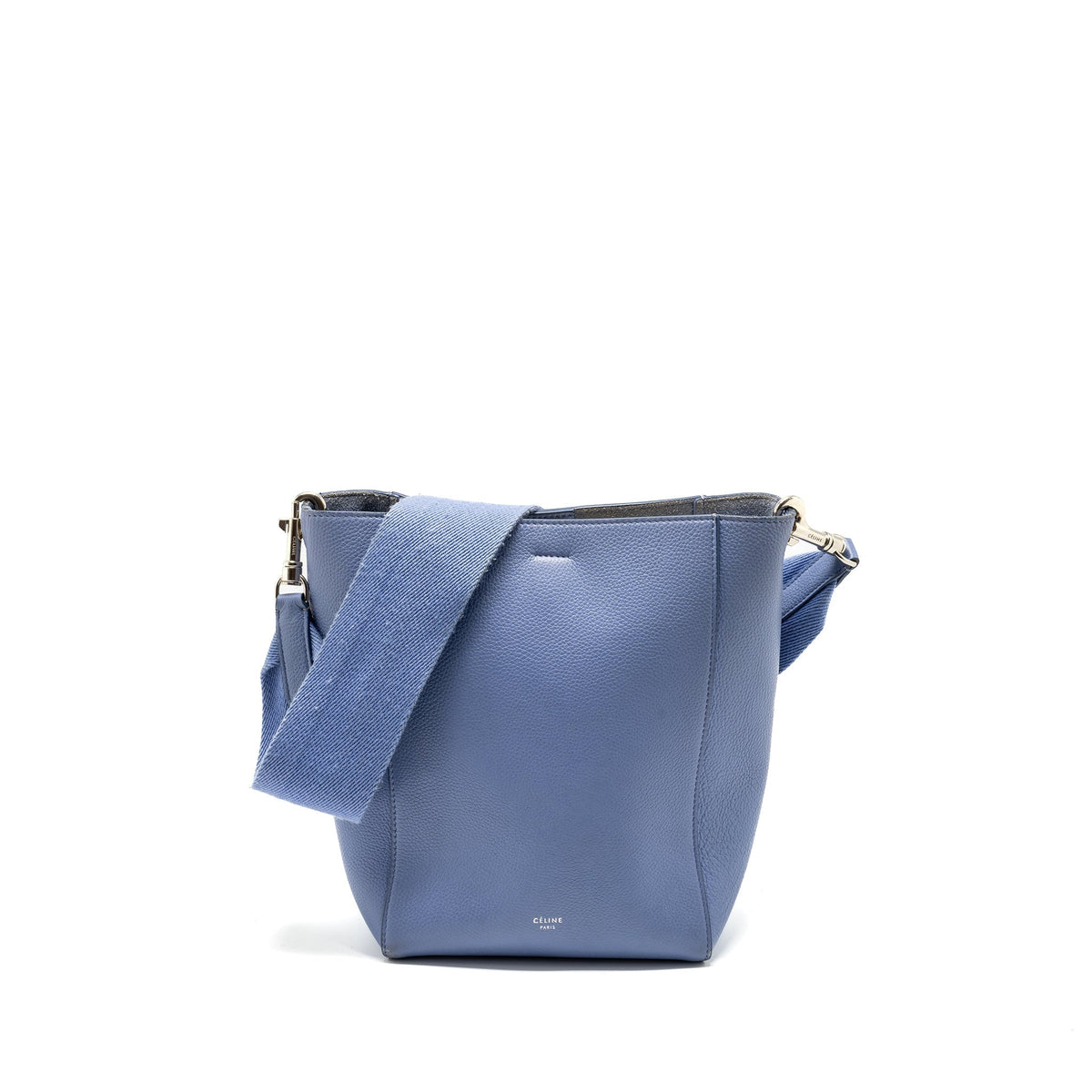 Celine Bags? Celine Sangle Bucket Bag Calfskin light Purple SHW Premium Designer Shoulder Bag