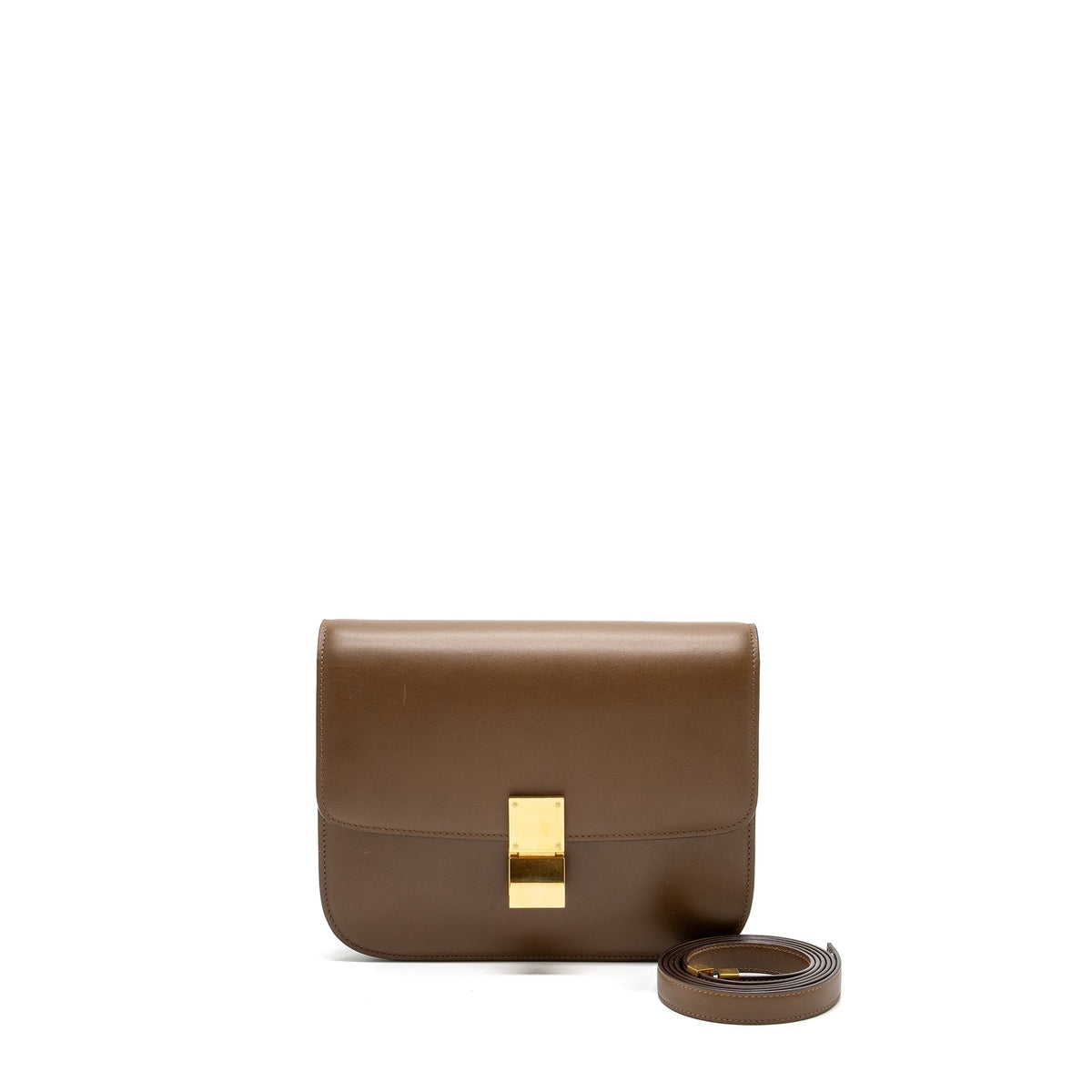 Celine Bags? Celine medium classic box bag calfskin camel GHW Premium Designer Shoulder Bag