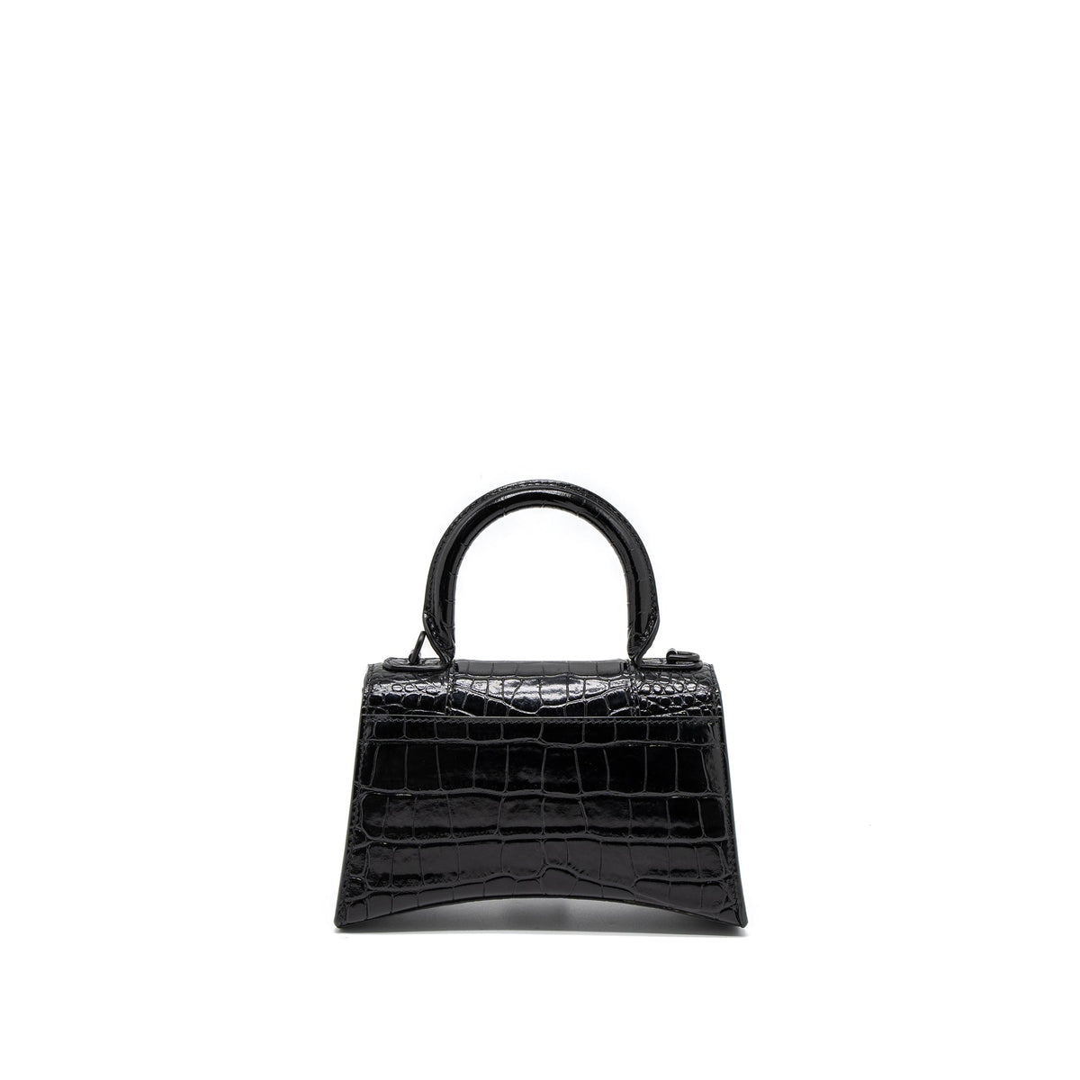 Side view of Balenciaga handbag Black premium designer bag