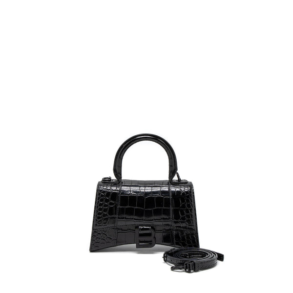 Balenciaga women's handbag Black luxury designer calf