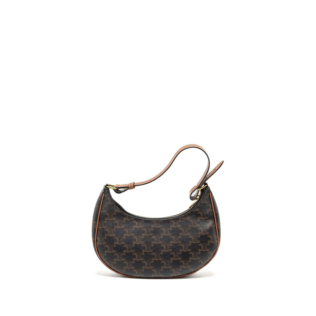 Celine Bags? Celine Ava Bag Triomphe Canvas Tan GHW Luxury Designer Leather Handbag