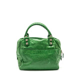 Balenciaga women's handbag Green luxury designer leather