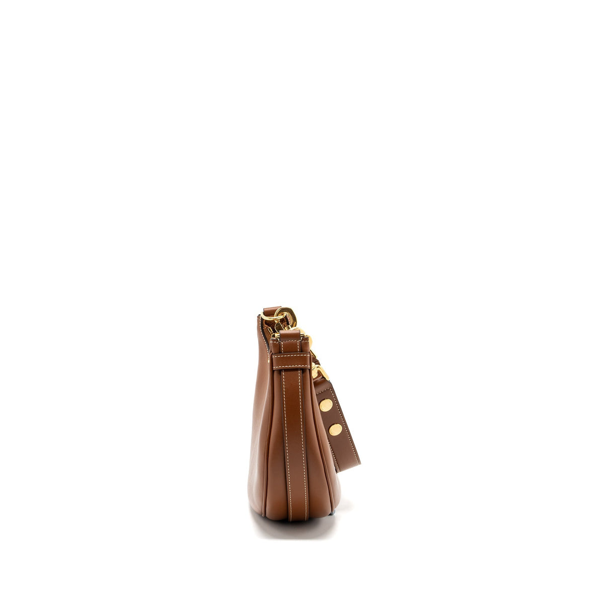 Celine Bags? Celine Medium Ava Strap Bag Smooth Calfskin Tan GHW Premium Designer Shoulder Bag
