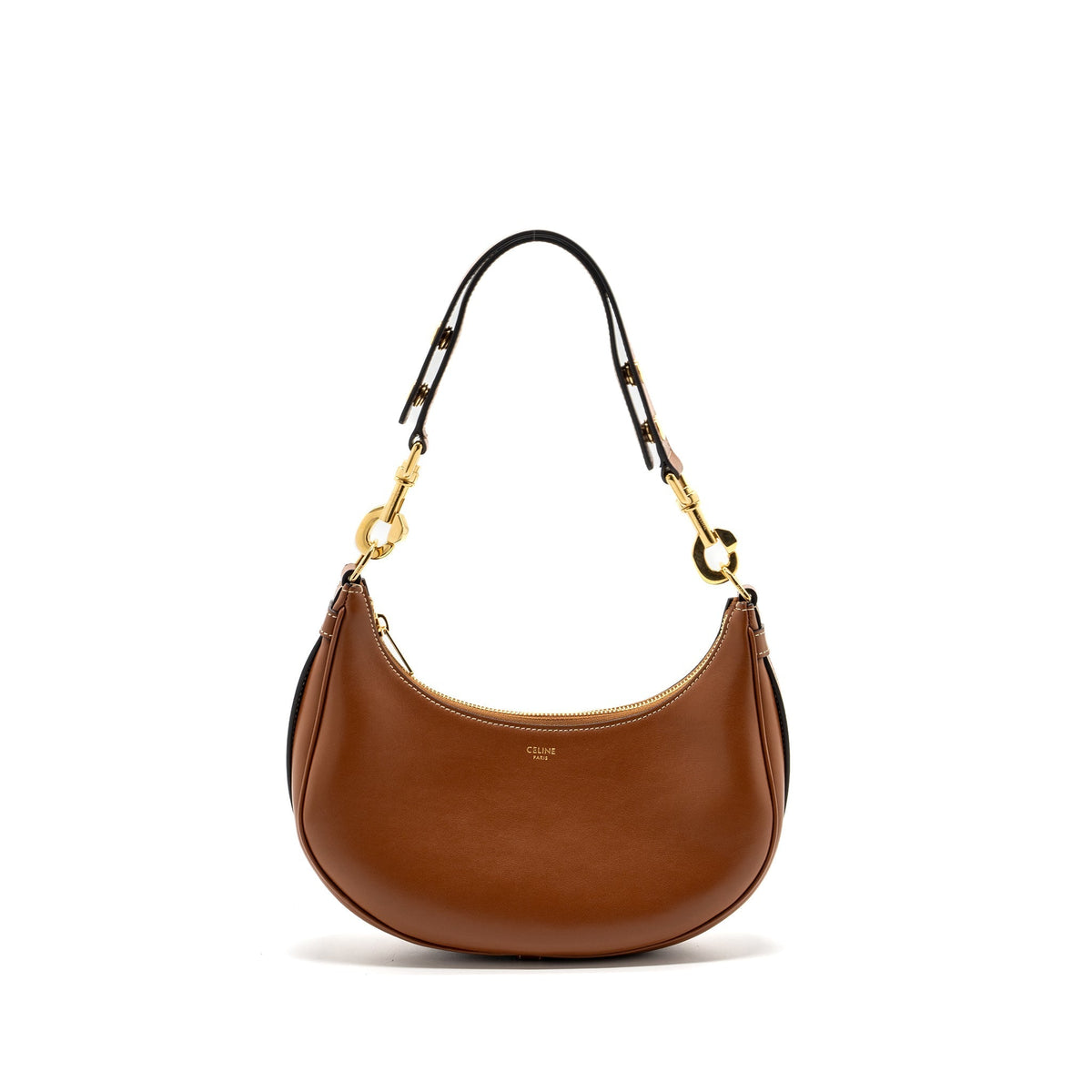 Celine Bags? Celine Medium Ava Strap Bag Smooth Calfskin Tan GHW Premium Designer Shoulder Bag