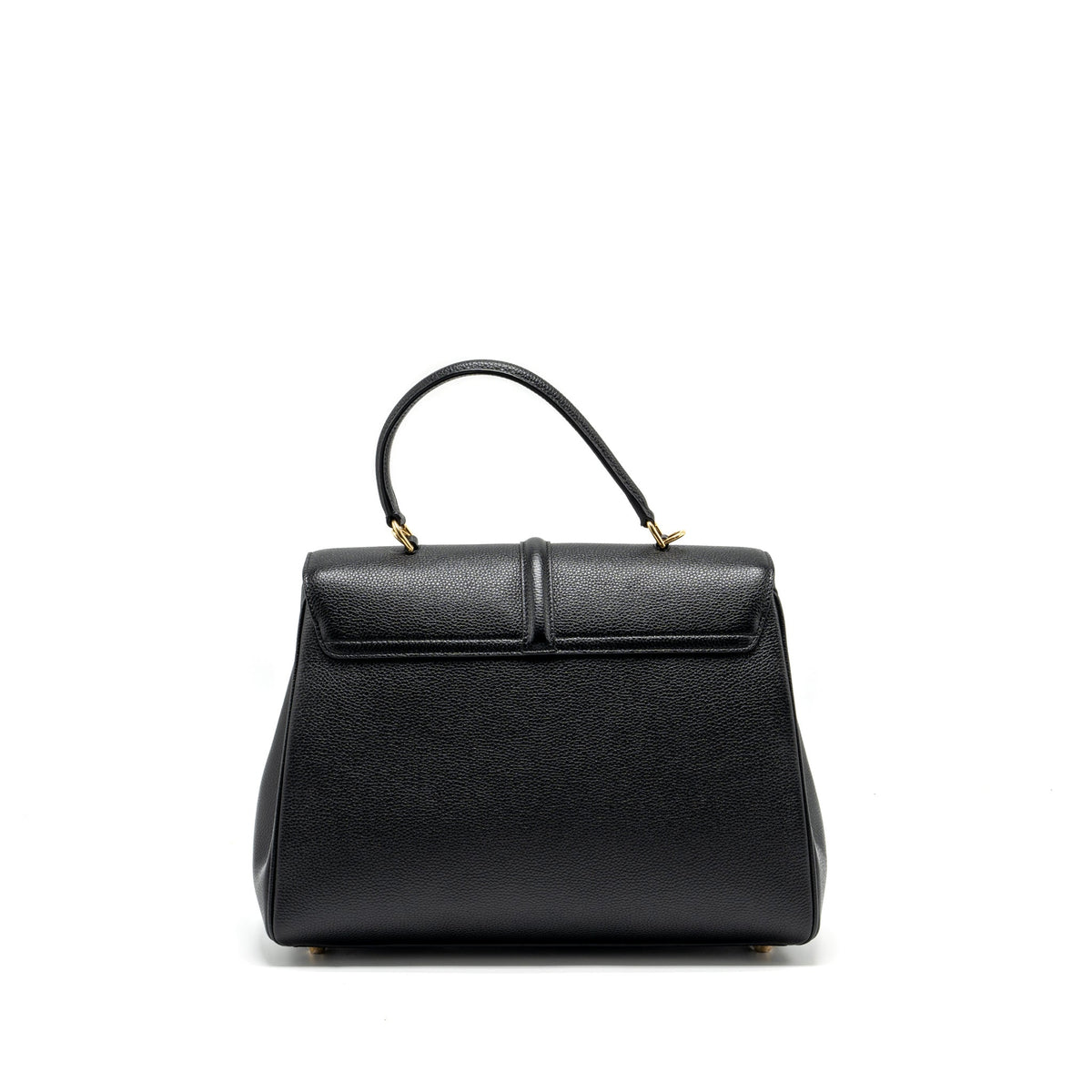 Celine Bags? Celine 16 Bag Grained Calfskin Black GHW Luxury Designer Leather Handbag