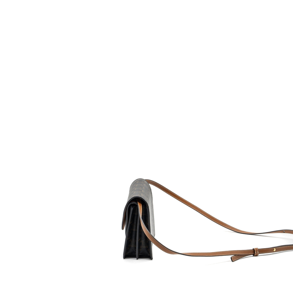 Celine Wallets? Celine wallet on strap triomphe canvas leather tan GHW Elegant Everyday Leather Wallet