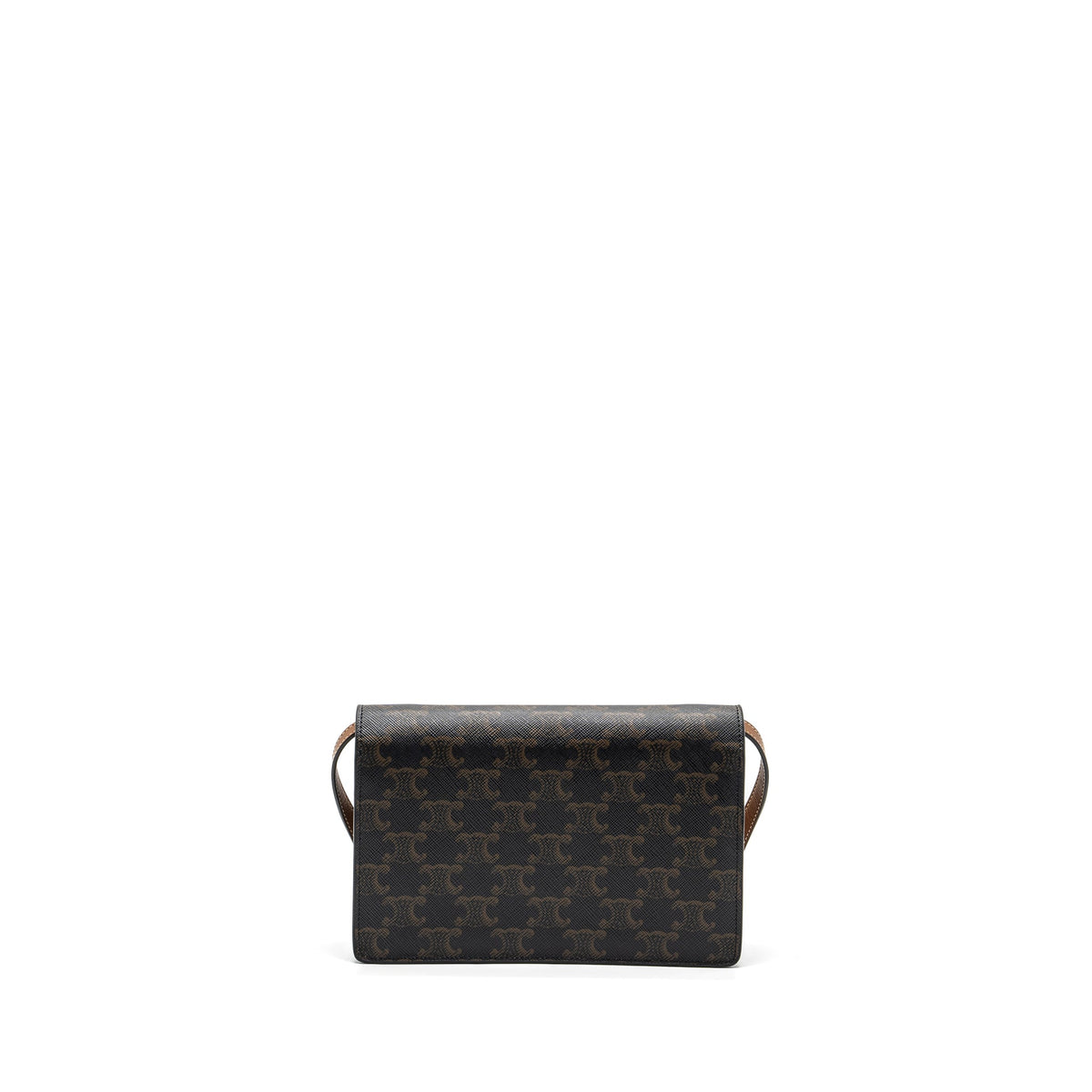 Celine Wallets? Celine wallet on strap triomphe canvas leather tan GHW Elegant Everyday Leather Wallet