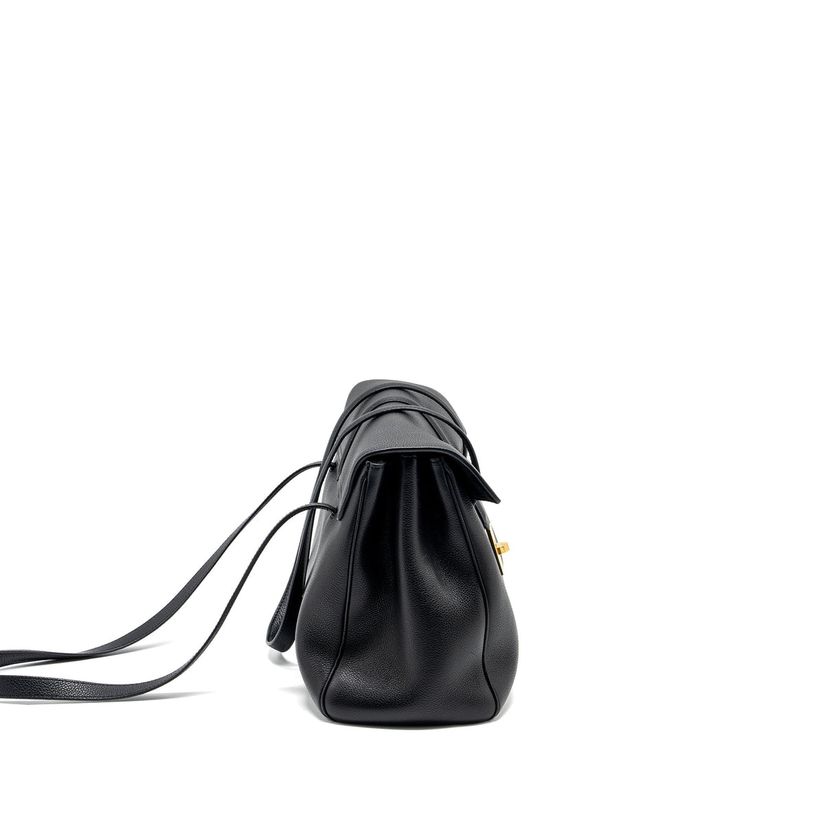 Celine Bags? Celine Medium Soft 16 Bag Grained Calfskin Black GHW Elegant Everyday Designer Handbag