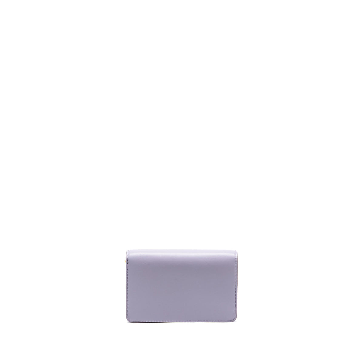 Celine Wallets? Celine Triomphe Wallet on Chain Margo Shiny Calfskin Light Lavender GHW Elegant Everyday Leather Wallet