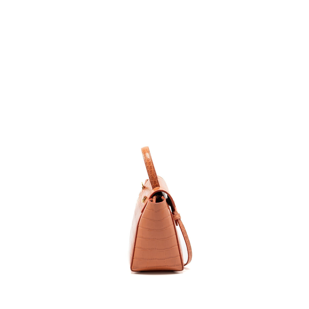 Celine Bags? Celine Nano Belt Bag Croc embossed calfskin Lychee pink GHW Luxury Designer Leather Handbag