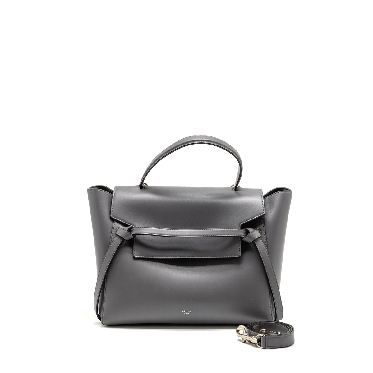 Celine Bags? Celine Micro Belt Bag calfskin grey SHW Elegant Everyday Designer Handbag