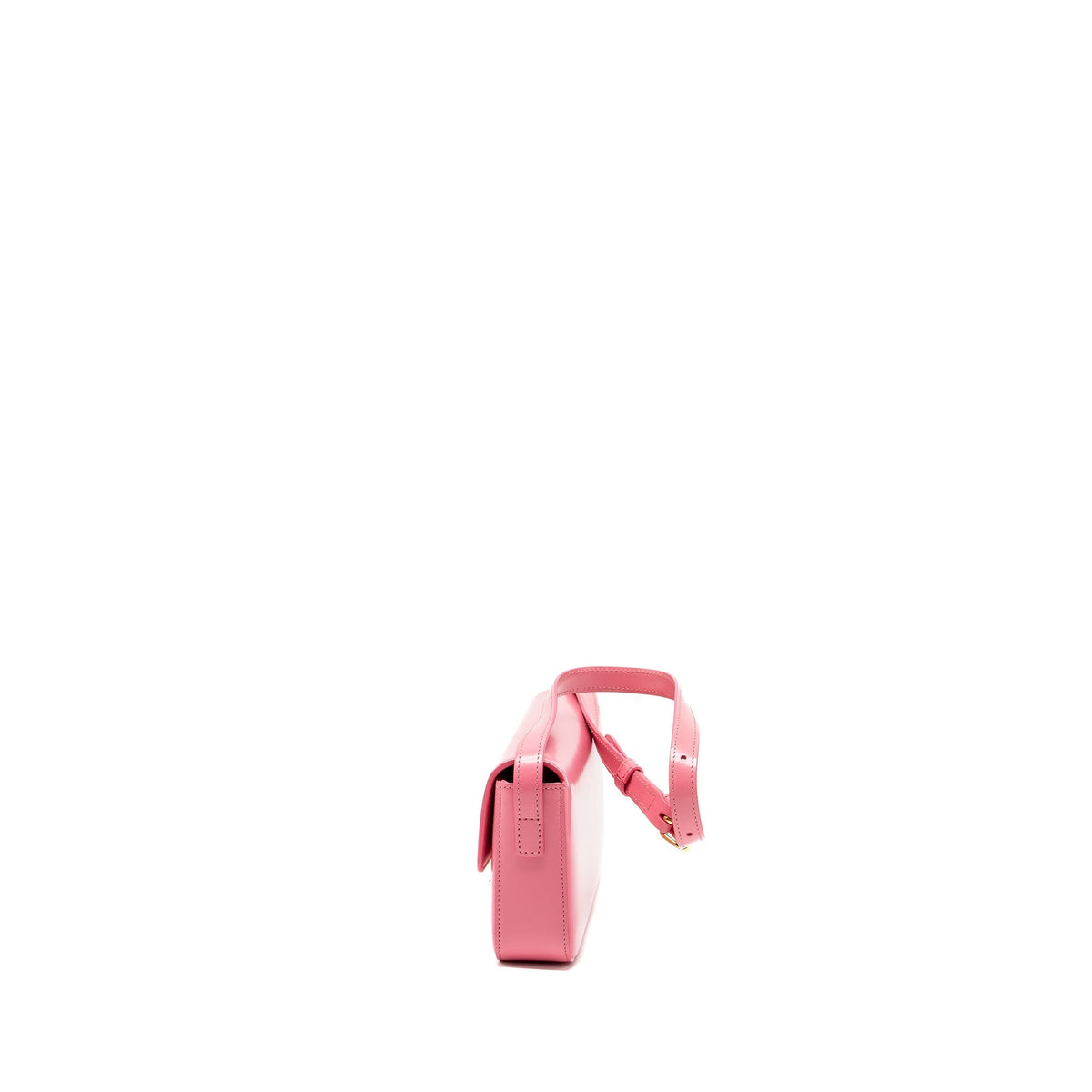 Celine Bags? CELINE Triomphe Shoulder Bag Shiny Calfskin Flamingo GHW Luxury Designer Leather Handbag