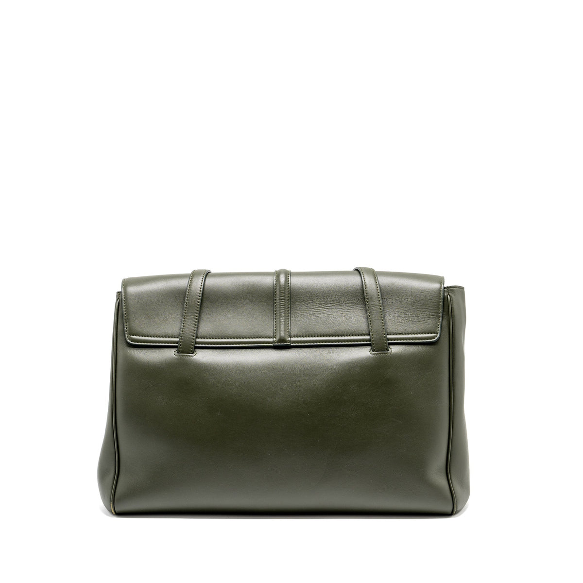 Celine Bags? Celine Large Soft 16 Bag Smooth Calfskin Dark Green GHW Elegant Everyday Designer Handbag