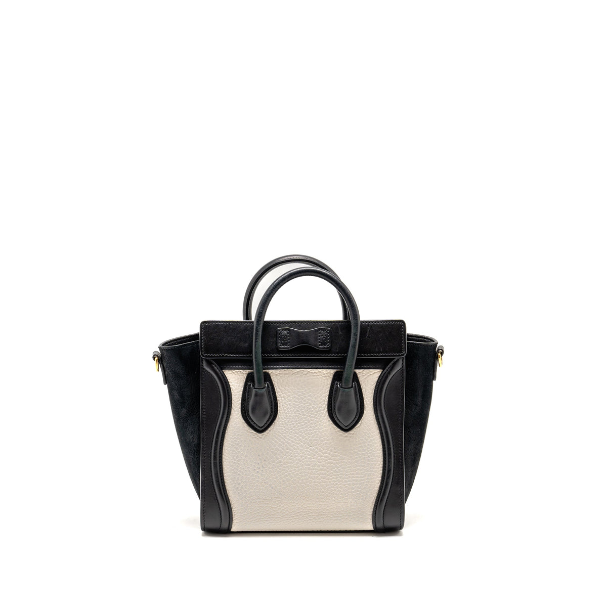 Celine Bags? Celine Nano Luggage bag calfskin black white GHW Elegant Everyday Designer Handbag