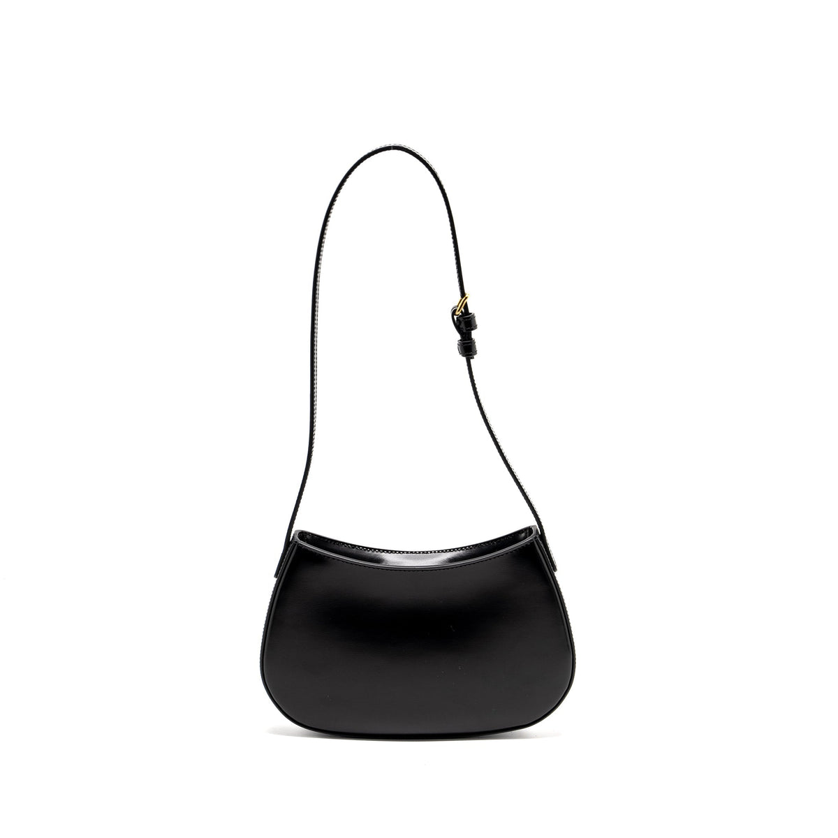 Celine Bags? Celine Medium Tilly Chic Shoulder Bag Shiny Calfskin Black GHW Luxury Designer Leather Handbag