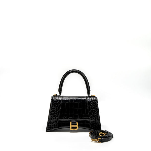 Balenciaga women's handbag Black luxury designer calf