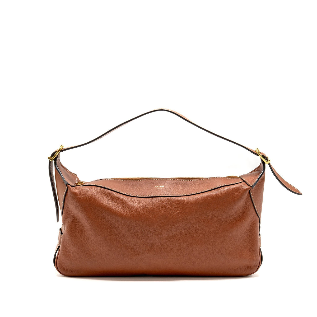 Celine Bags? Celine Medium Romy Supple Calfskin Tan GHW Elegant Everyday Designer Handbag