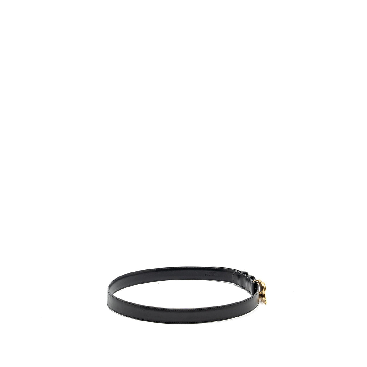 Celine Belts? Celine size 85 Medium Triomphe belt calfskin black GHW Classic Everyday Designer Belt