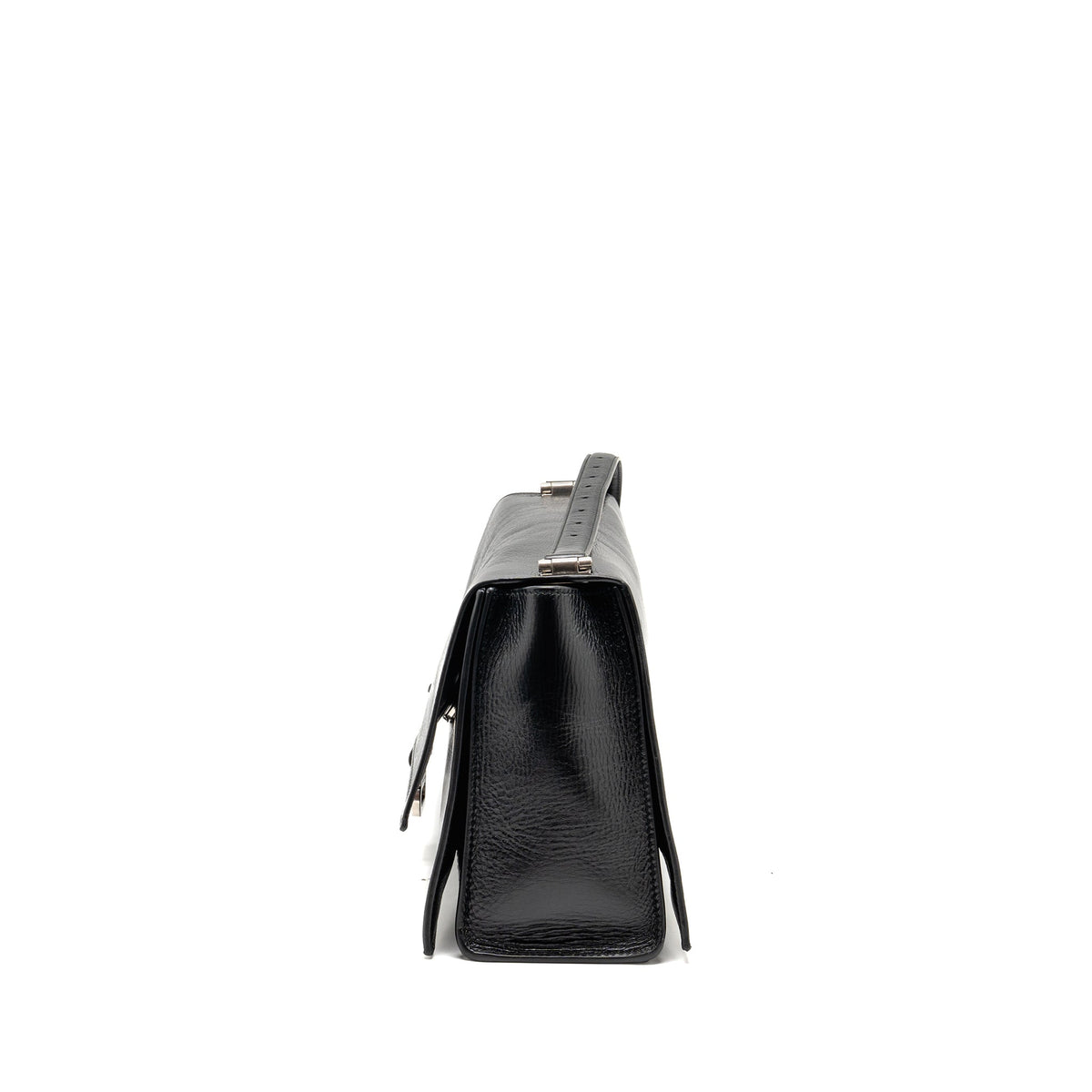 Balenciaga authentic luxury handbag Black leather craftsmanship