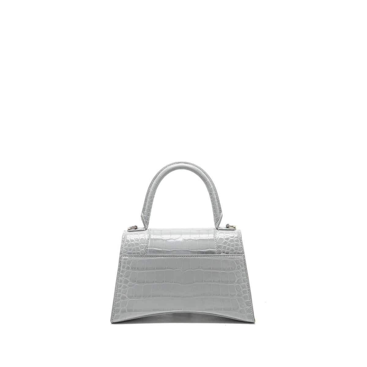 Side view of Balenciaga handbag Grey premium designer bag