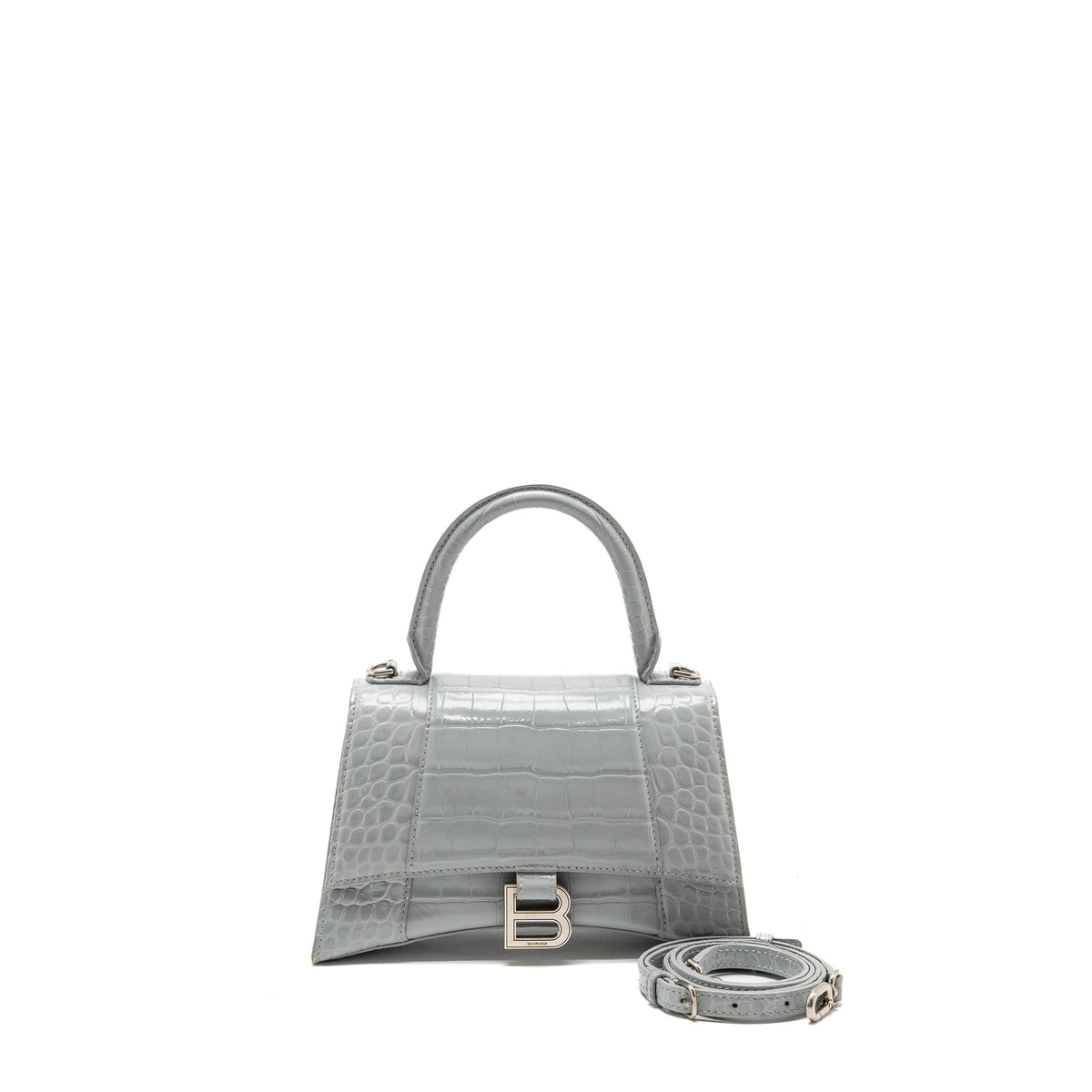 Balenciaga women's handbag Grey luxury designer calf