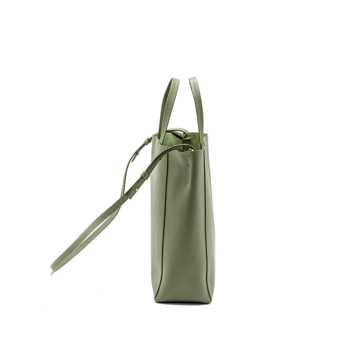 Celine Bags? Celine vertical cabas tote bag grained calfskin green GHW Premium Designer Shoulder Bag