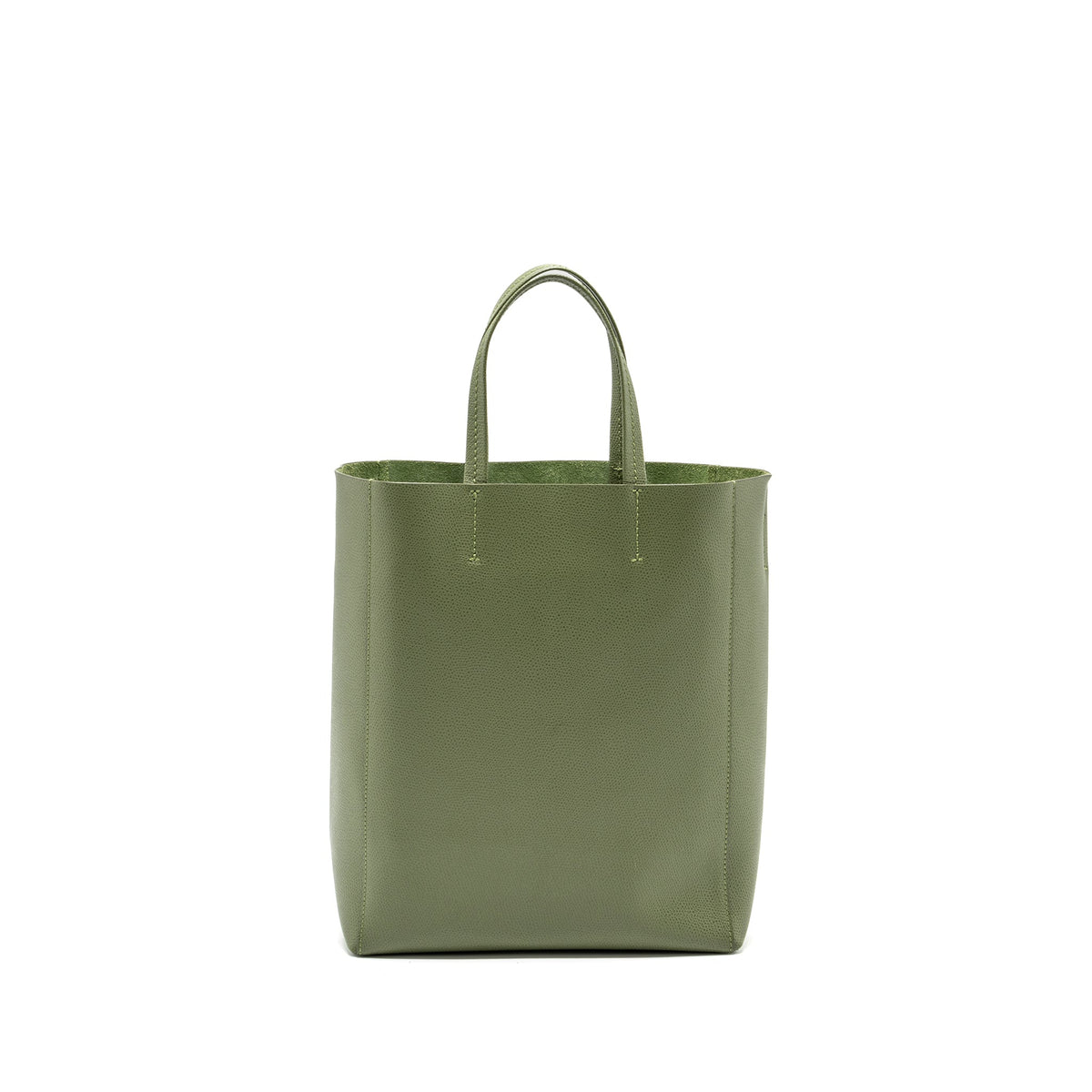 Celine Bags? Celine vertical cabas tote bag grained calfskin green GHW Premium Designer Shoulder Bag